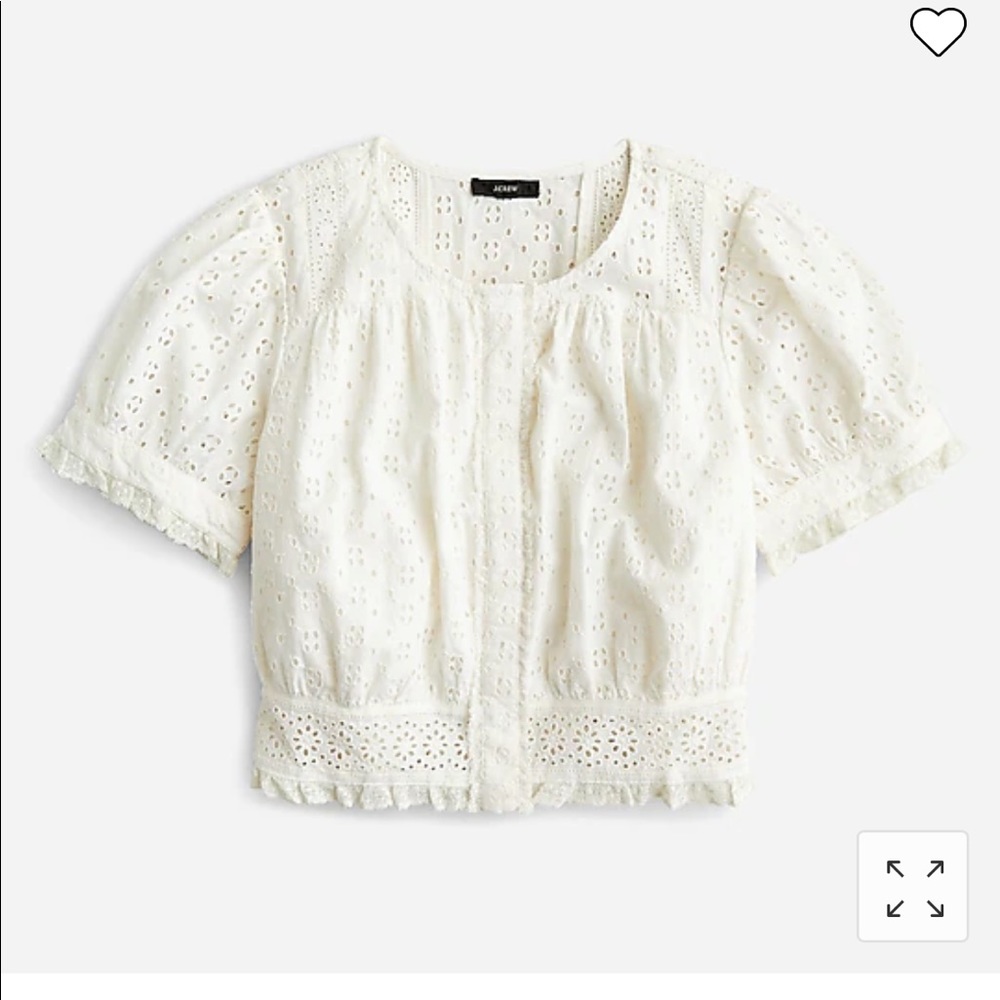 Cropped Button Up Top
